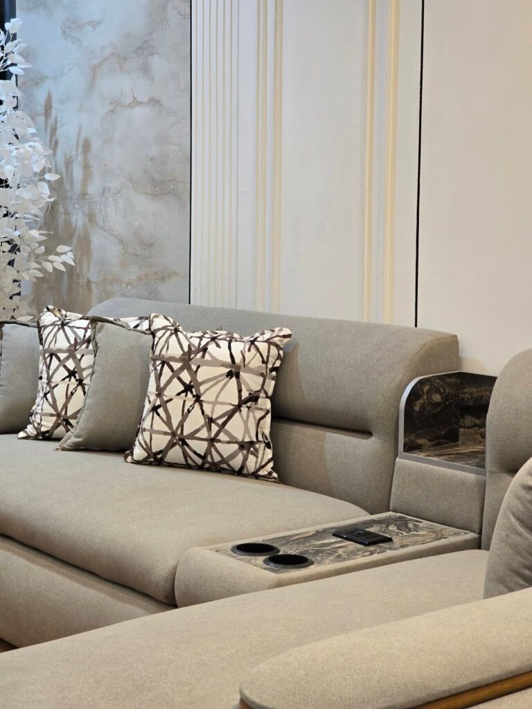 ركنة مودرن تركي أنيقة بألوان رمادية من معرض الجنرال للأثاث