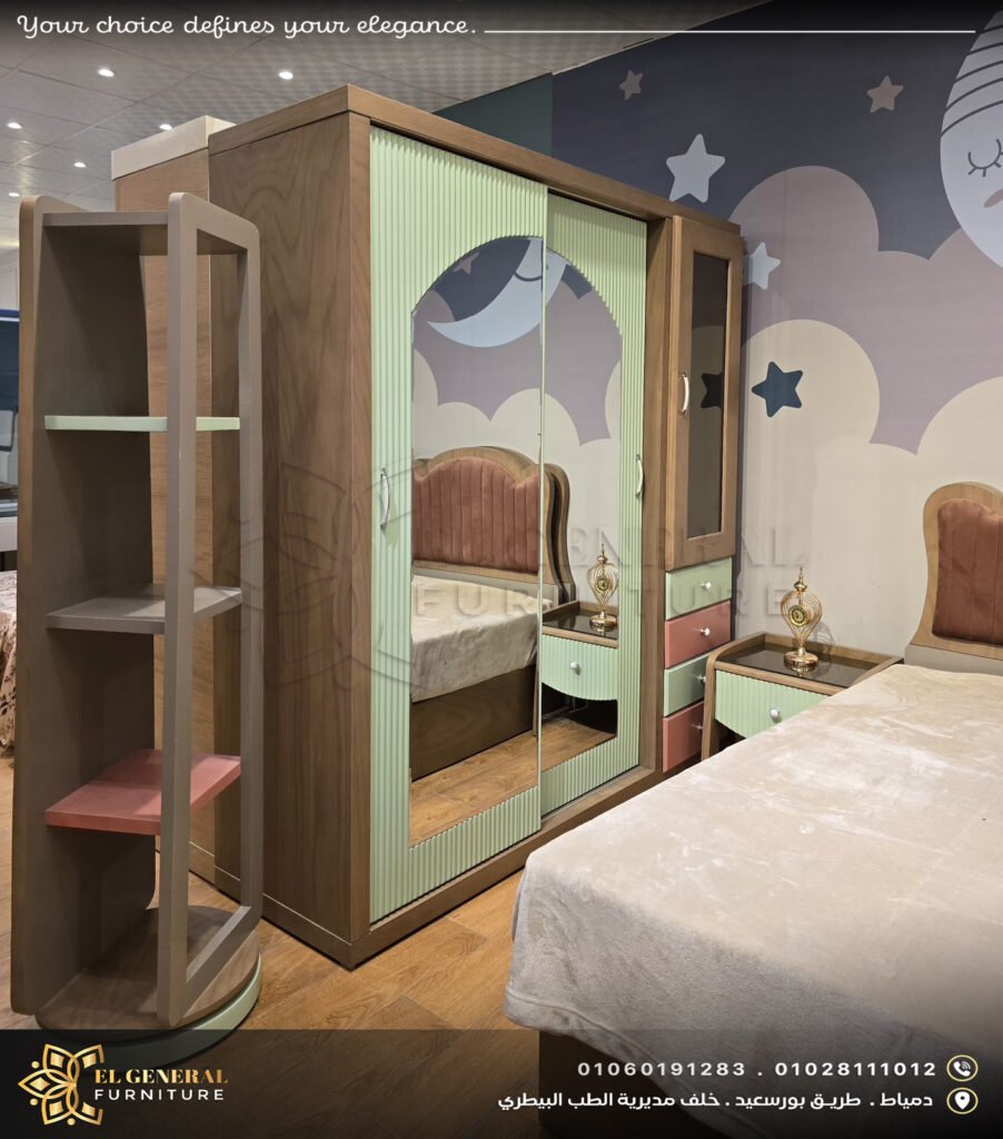 🛏️ غرف أطفال مودرن صغيرة بمكتب وارفف