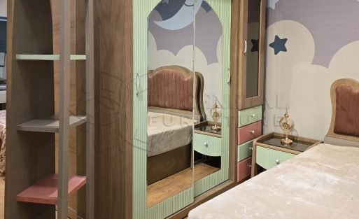 🛏️ غرف أطفال مودرن صغيرة بمكتب وارفف